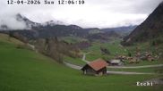 Archiviertes Webcam Bild: Webcam in Eschi - Boltigen mit Blick ins Berner Oberland am 12.04.2026 um 12:13 Uhr