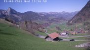 Archiviertes Webcam Bild: Webcam in Eschi - Boltigen mit Blick ins Berner Oberland am 15.04.2026 um 16:08 Uhr