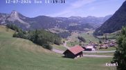 Archiviertes Webcam Bild: Webcam in Eschi - Boltigen mit Blick ins Berner Oberland am 12.07.2026 um 12:18 Uhr