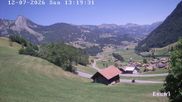 Archiviertes Webcam Bild: Webcam in Eschi - Boltigen mit Blick ins Berner Oberland am 12.07.2026 um 14:18 Uhr