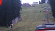 Archived webcam image showing Černá Hora ski resort on 28 Oct 2026 at 06:03
