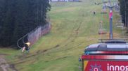Archived webcam image showing Černá Hora ski resort on 28 Oct 2026 at 10:03