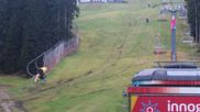 Archived webcam image showing Černá Hora ski resort on 28 Oct 2026 at 12:03