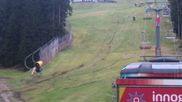 Archived webcam image showing Černá Hora ski resort on 28 Oct 2026 at 14:03