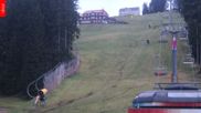 Archived webcam image showing Černá Hora ski resort on 28 Oct 2026 at 16:03