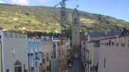 Archiviertes Webcam Bild: Sterzing in Südtirol: Stadtplatz mit Zwölferturm am 11.10.2026 um 08:34 Uhr