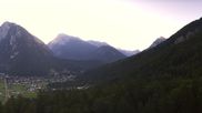Archiviertes Webcam Bild: Blick vom Muehlberg auf Scharnitz am 12.07.2026 um 06:29 Uhr