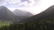 Archived webcam image showing View over Scharnitz on 28 Aug 2026 at 10:41
