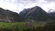 Archiviertes Webcam Bild: Blick vom Muehlberg auf Scharnitz am 12.10.2026 um 10:33 Uhr