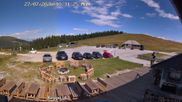 Archived webcam image showing "Altes Almhaus" tavern on 27 Jul 2026 at 10:42