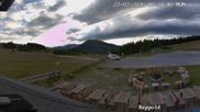 Archived webcam image showing "Altes Almhaus" tavern on 27 Jul 2026 at 18:42