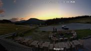 Archived webcam image showing "Altes Almhaus" tavern on 27 Jul 2026 at 20:42