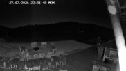 Archived webcam image showing "Altes Almhaus" tavern on 27 Jul 2026 at 22:42