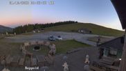 Archived webcam image showing "Altes Almhaus" tavern on 1 Oct 2026 at 07:49