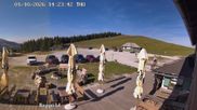 Archived webcam image showing "Altes Almhaus" tavern on 1 Oct 2026 at 14:49