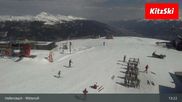 Archiviertes Webcam Bild: Kitzbühel: Bergstation Panoramabahn - Resterhöhe am 22.03.2026 um 13:35 Uhr