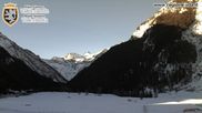 Archived webcam image showing Cogne Gran Paradiso View over the valley on Feb 26, 2026 at 8:10 AM