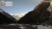 Archived webcam image showing Cogne Gran Paradiso View over the valley on 10 Apr 2026 at 08:00