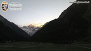 Archived webcam image showing Cogne Gran Paradiso View over the valley on 28 May 2026 at 06:11