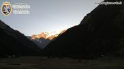 Archived webcam image showing Cogne Gran Paradiso View over the valley on 12 Jul 2026 at 07:05