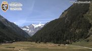 Archived webcam image showing Cogne Gran Paradiso View over the valley on 12 Jul 2026 at 12:05