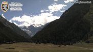Archived webcam image showing Cogne Gran Paradiso View over the valley on 12 Jul 2026 at 16:05