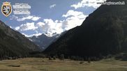 Archived webcam image showing Cogne Gran Paradiso View over the valley on 12 Jul 2026 at 18:07