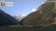 Archived webcam image showing Cogne Gran Paradiso View over the valley on 3 Aug 2026 at 08:11
