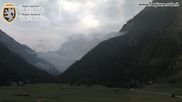 Archived webcam image showing Cogne Gran Paradiso View over the valley on 18 Sep 2026 at 08:17