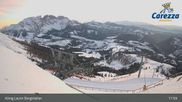 Archiviertes Webcam Bild: Carezza: Kölner Hütte und Bergstation König Laurin am 26 Feb 2026 um 19:18 Uhr