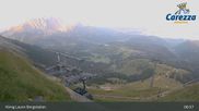 Archived webcam image showing Carezza: Mountain hut "Kölner Hütte" on 2 Aug 2026 at 07:08
