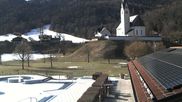 Archived webcam image showing Kreuth - Church St. Leonhard on 26 Feb 2026 at 14:54
