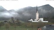 Archived webcam image showing Kreuth - Church St. Leonhard on 13 Apr 2026 at 07:02