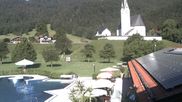 Archived webcam image showing Kreuth - Church St. Leonhard on 28 May 2026 at 08:38