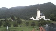 Archived webcam image showing Kreuth - Church St. Leonhard on 12 Jun 2026 at 07:49