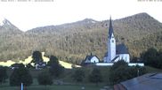 Archived webcam image showing Kreuth - Church St. Leonhard on 12 Jul 2026 at 07:20