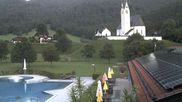 Archived webcam image showing Kreuth - Church St. Leonhard on 6 Aug 2026 at 06:48