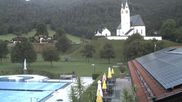 Archived webcam image showing Kreuth - Church St. Leonhard on 3 Sep 2026 at 06:34