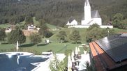 Archived webcam image showing Kreuth - Church St. Leonhard on 3 Sep 2026 at 08:34