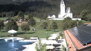 Archived webcam image showing Kreuth - Church St. Leonhard on 3 Sep 2026 at 10:34