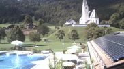 Archived webcam image showing Kreuth - Church St. Leonhard on 3 Sep 2026 at 12:34