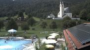 Archived webcam image showing Kreuth - Church St. Leonhard on 3 Sep 2026 at 14:34