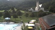 Archived webcam image showing Kreuth - Church St. Leonhard on 3 Sep 2026 at 16:34