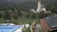 Archived webcam image showing Kreuth - Church St. Leonhard on 10 Sep 2026 at 16:40