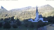Archived webcam image showing Kreuth - Church St. Leonhard on 26 Sep 2026 at 08:55