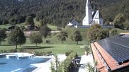 Archived webcam image showing Kreuth - Church St. Leonhard on 26 Sep 2026 at 12:55