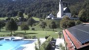 Archived webcam image showing Kreuth - Church St. Leonhard on 26 Sep 2026 at 14:55
