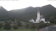 Archived webcam image showing Kreuth - Church St. Leonhard on 26 Sep 2026 at 18:55