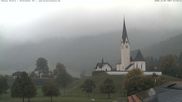 Archived webcam image showing Kreuth - Church St. Leonhard on 2 Oct 2026 at 08:04