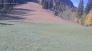 Archived webcam image showing Spieserlifte Unterjoch View of the ski run on 15 Oct 2026 at 10:18